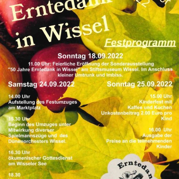 Erntedankfest Wissel 24.09.2022